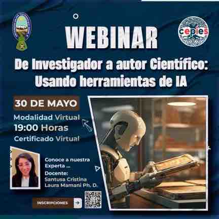 WEBINAR De Investigador a autor Cientifico: Usando herramientas de IA