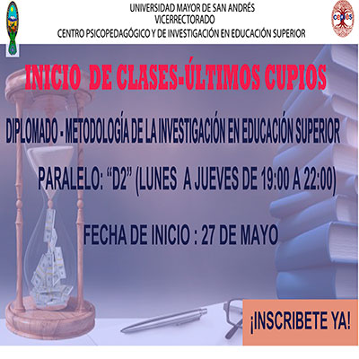 Inicio de clases - Ultimos Cupos
