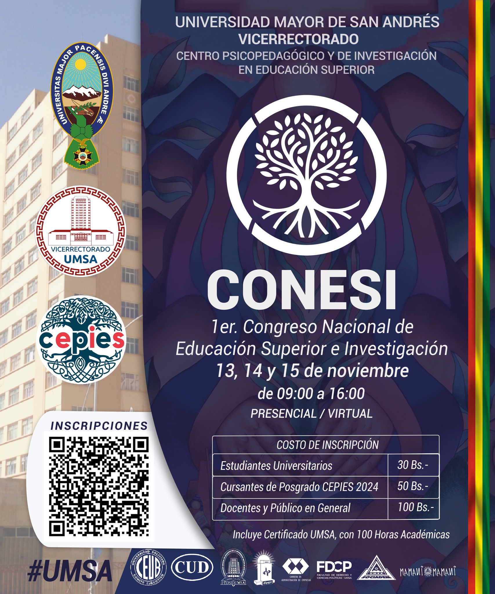 ¡1er. Congreso Nacional de Educación Superior e Investigación!